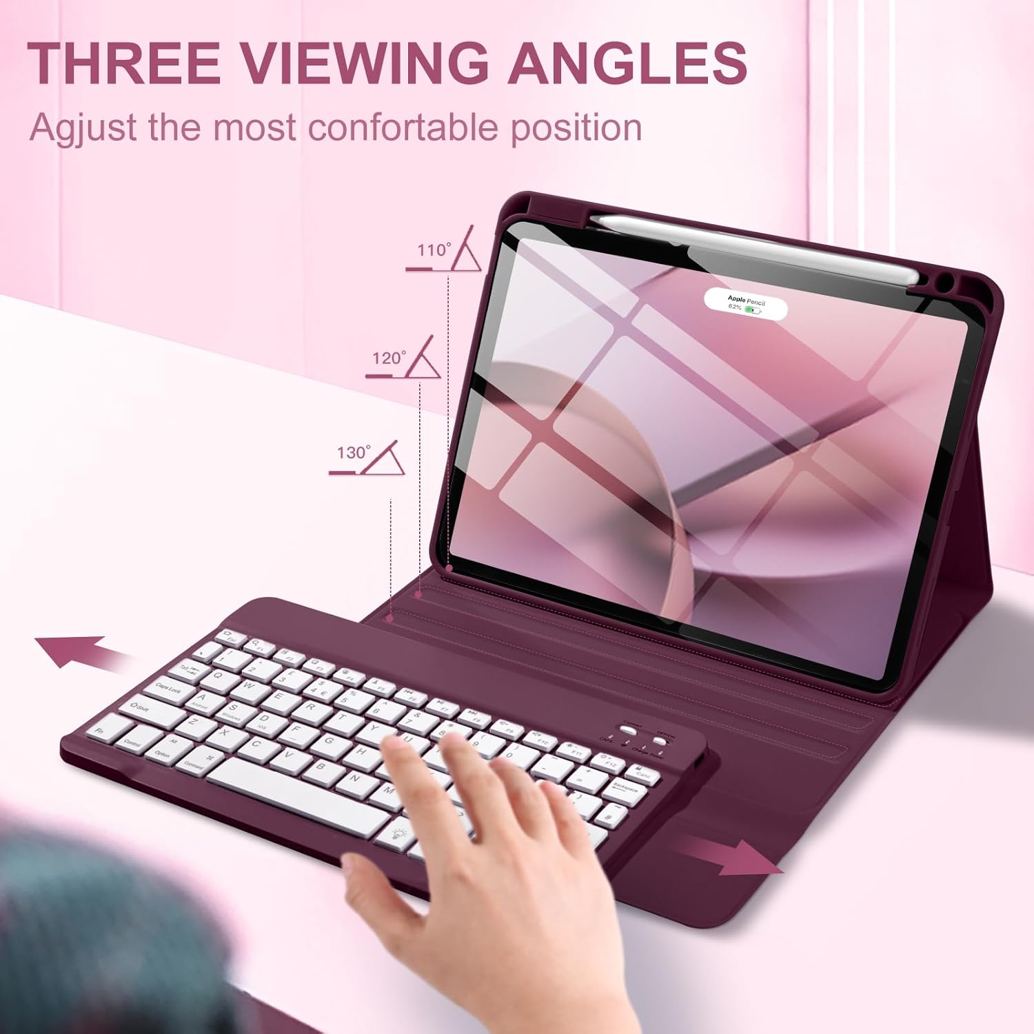 Thumbnail 4 de Vobafe iPad Air 11-inch keyboard case 7‑colour backlight