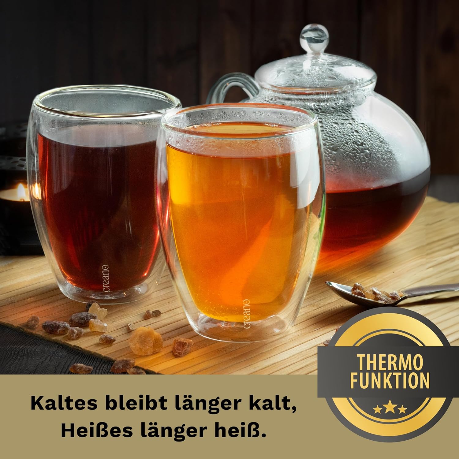 Thumbnail 6 de Creano PREMIUM 400 ml doppelwandige Gläser