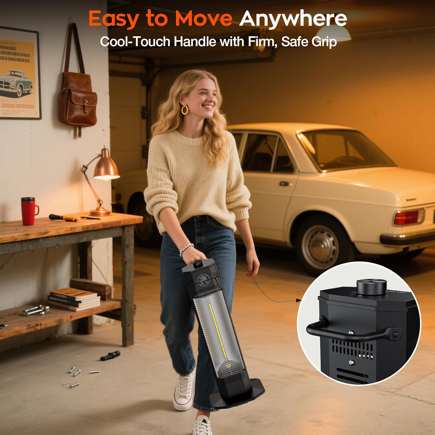 Thumbnail 5 de 27-Inch Infrared Patio Heater ⚡