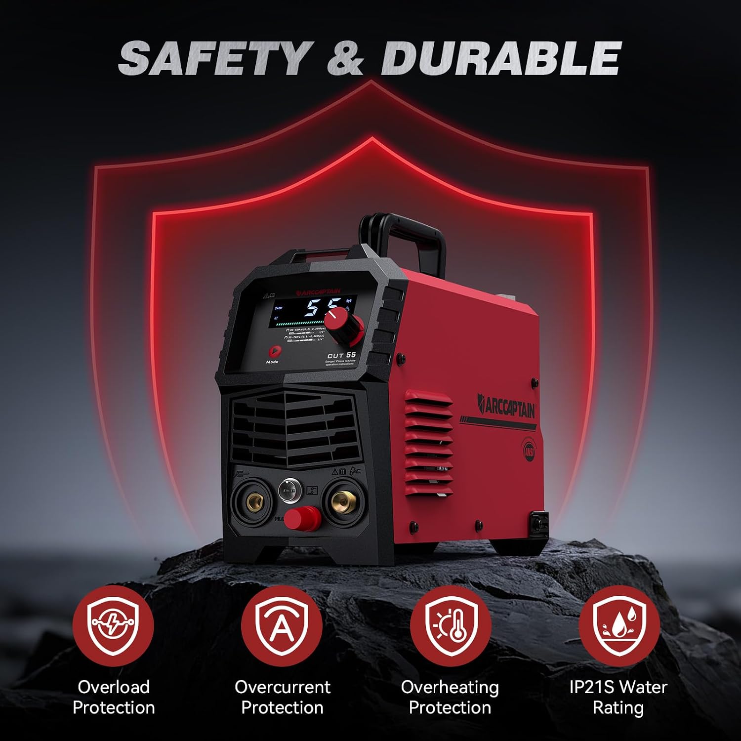 Thumbnail 6 de ARCCAPTAIN Cut 55-LED Plasma Cutter, 55A Dual Voltage, Non-Touch Pilot Arc