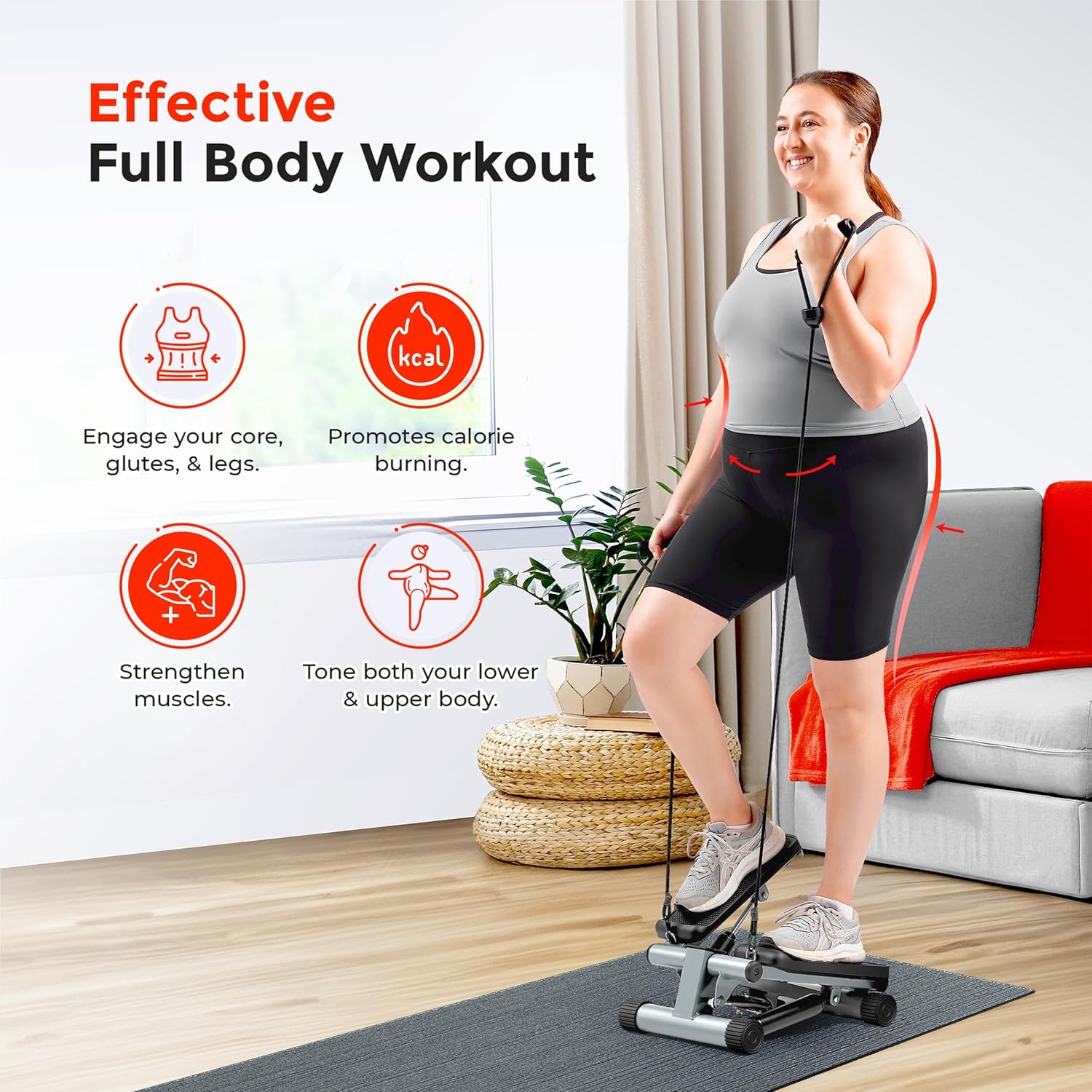 Thumbnail 1 de Sunny Health & Fitness Mini Steppers for Home Exercise 🧰)