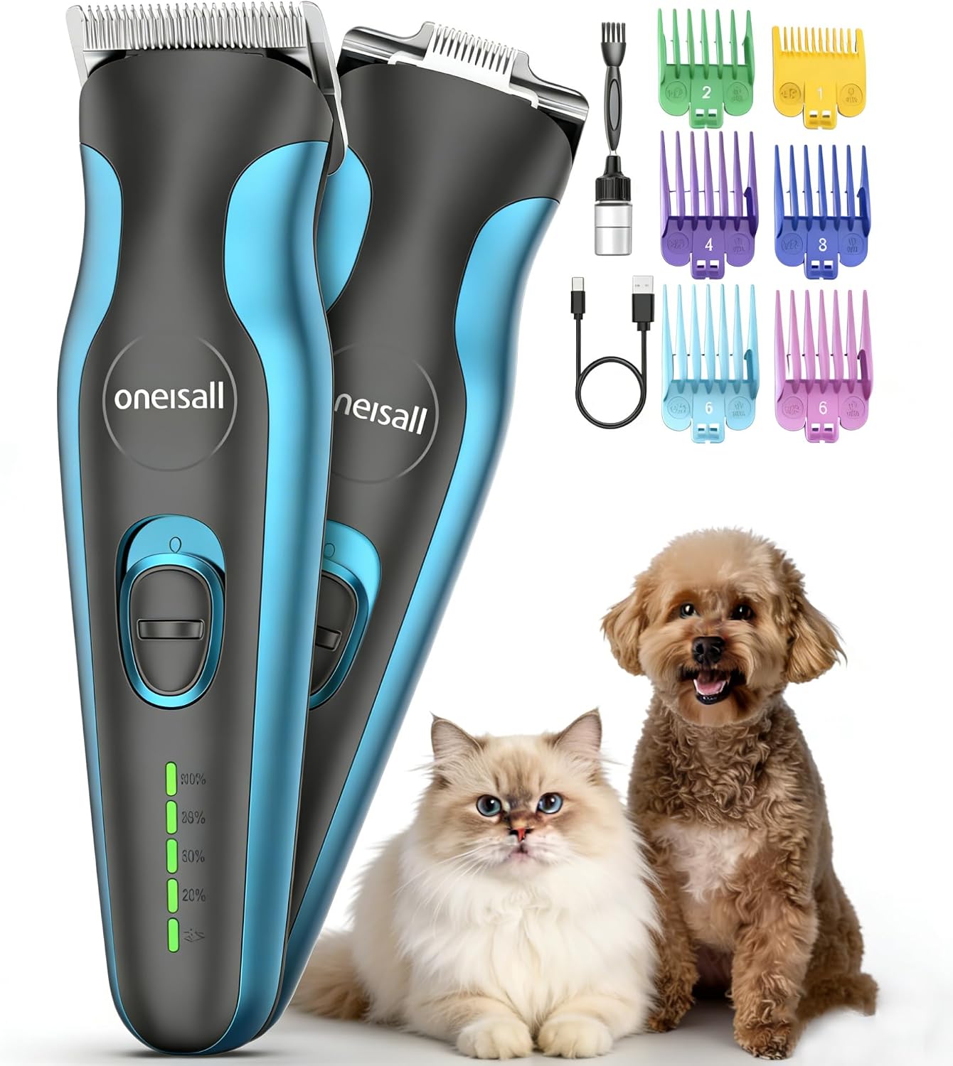 Imagen de oneisall Profi Hundeschermaschine 2000mAh 4h en OfertitasTOP