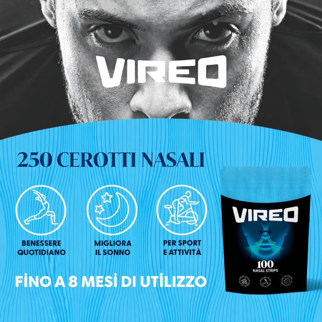 Detalle de Vireo Cerotti Nasali Neri 150 pezzi: fissaggio affidabile per sonno e attività quotidiana