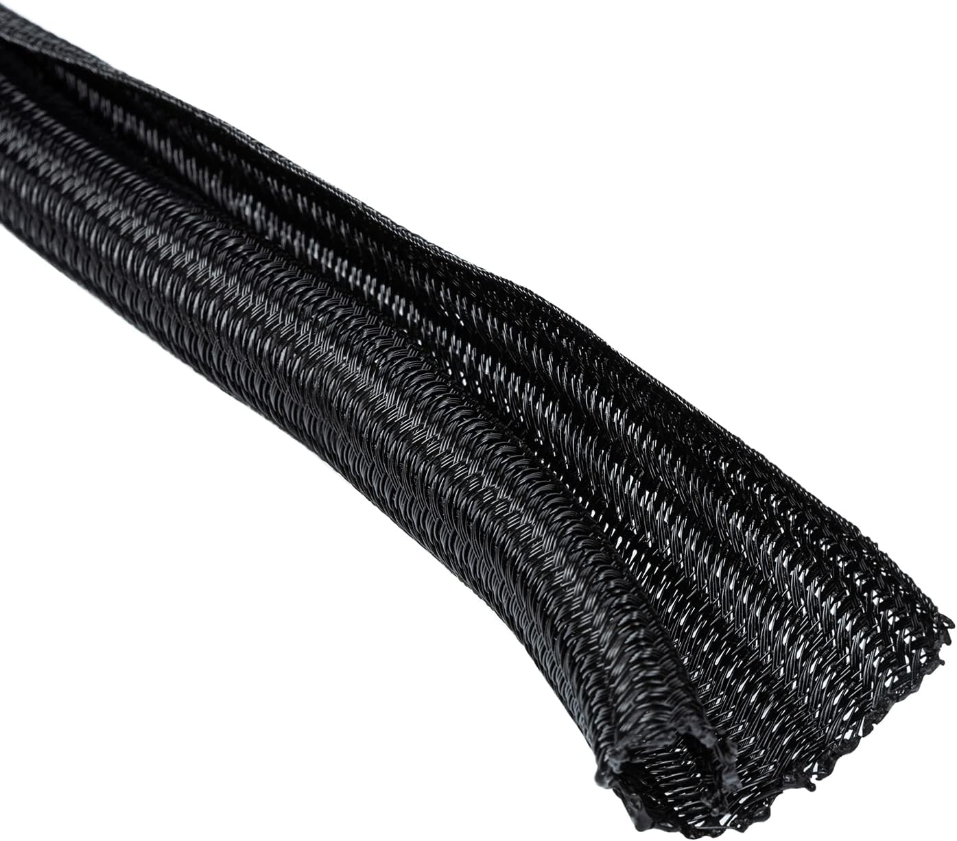 Thumbnail 4 de Amazon Basics Easy-Cut Cable Tidy Tube (3 m) for Cable Management, Black