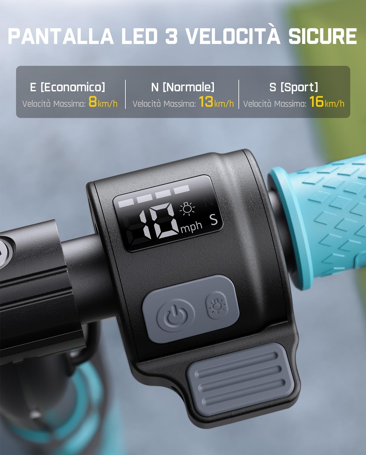 Detalle de FanttikRide C9 Pro Monopattino Elettrico per Bambini 8 km