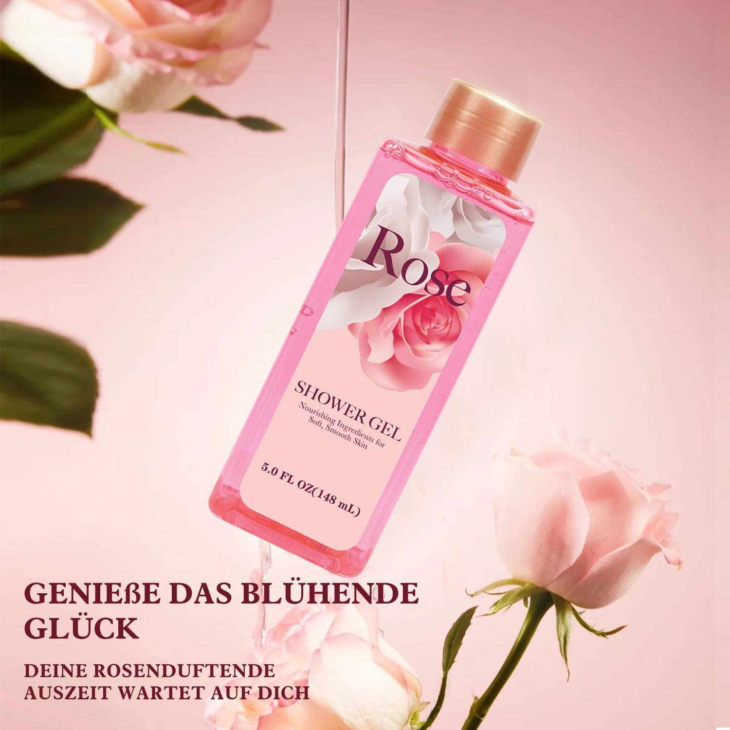 Detalle de SPA LUXETIQUE Wellness Geschenkset für Frauen – 6-teiliges Rosen-Duftpaket