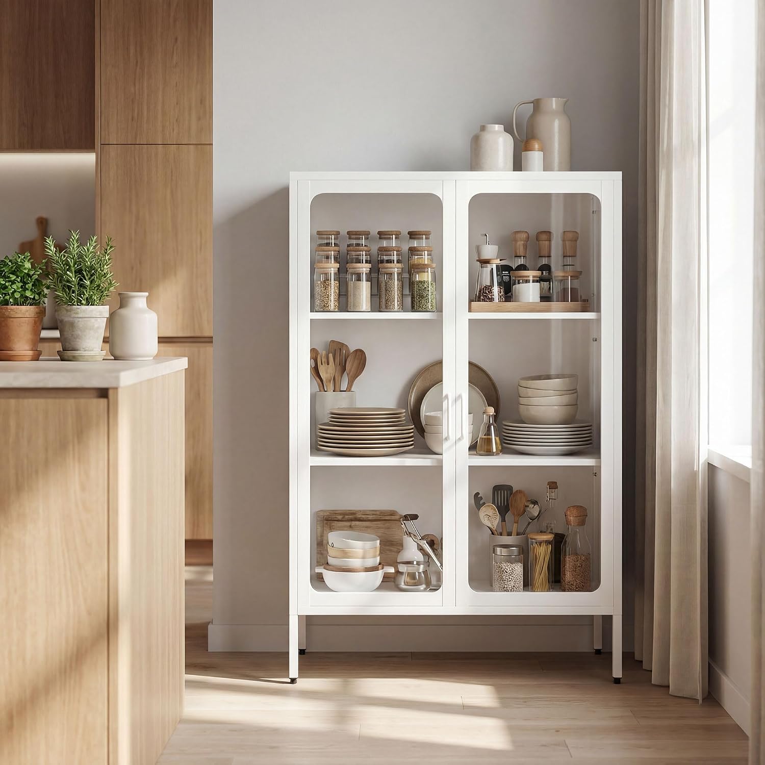 Thumbnail 6 de HOMCOM Armoire de Bureau en Acier 80x40x110 cm