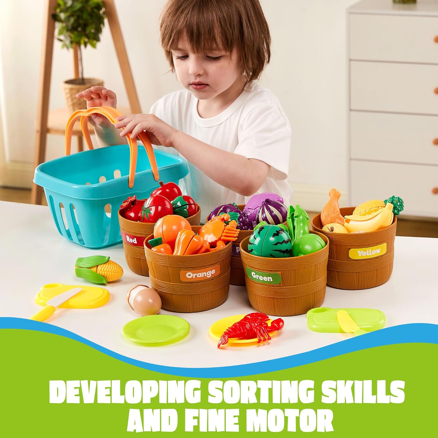 Thumbnail 4 de JOYIN Learning Toys Play Food Set for Toddlers 🎲