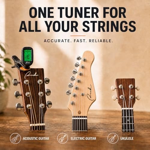 Thumbnail 7 de Ranch Clip-On Tuner for Guitar, Bass, Ukulele, Violin, Banjo — Chromatic