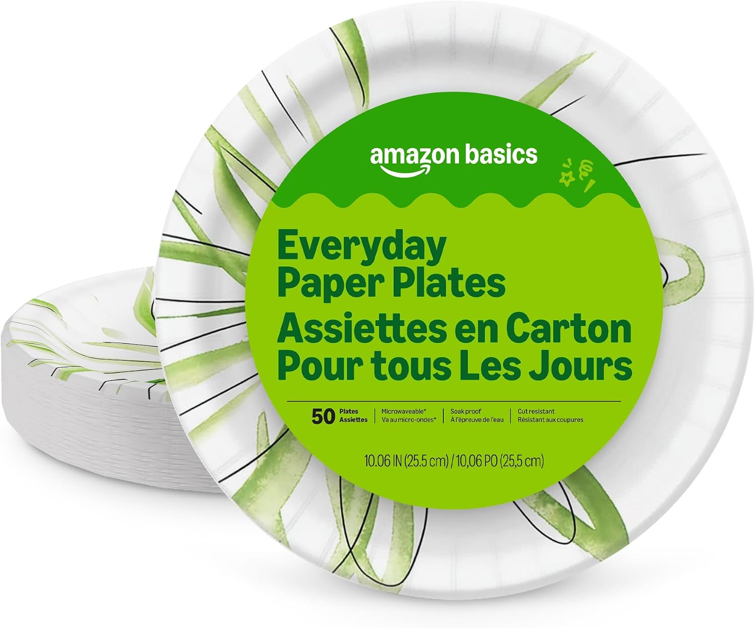 Thumbnail 6 de Amazon Basics Disposable Paper Plates, 10-Inch, 150-Count