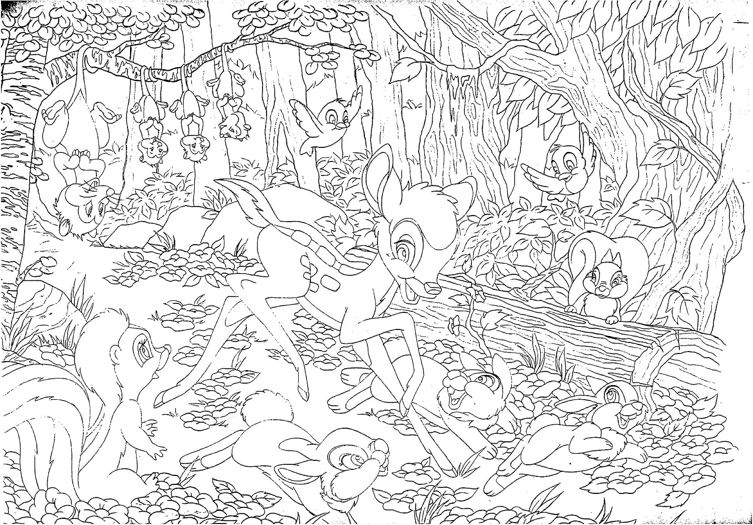 Thumbnail 2 de Lisciani 47932 – dwustronne puzzle Disney Bambi, 60 elementów, karton