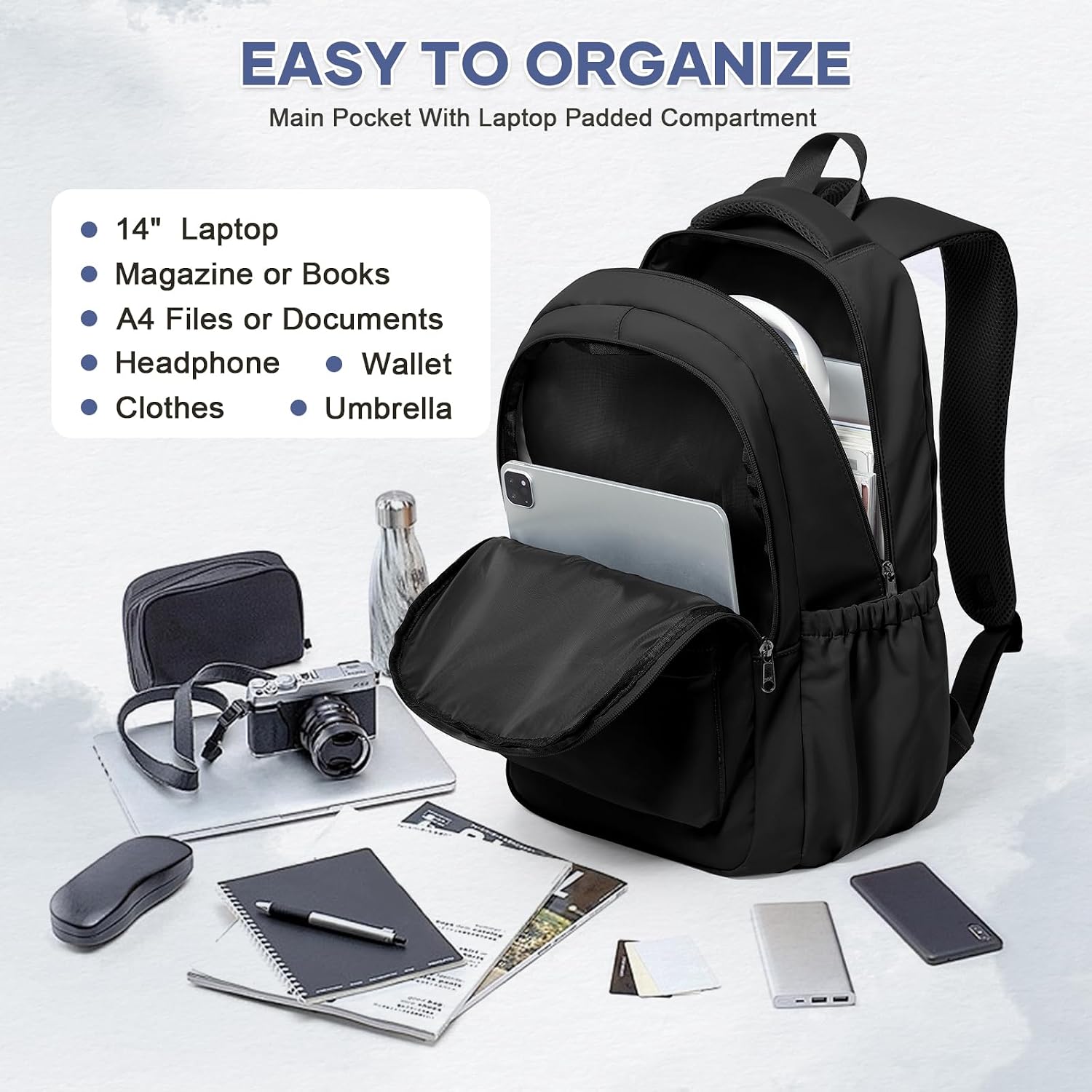 Thumbnail 5 de WEPLAN School Backpack 19.8L for 14" laptop