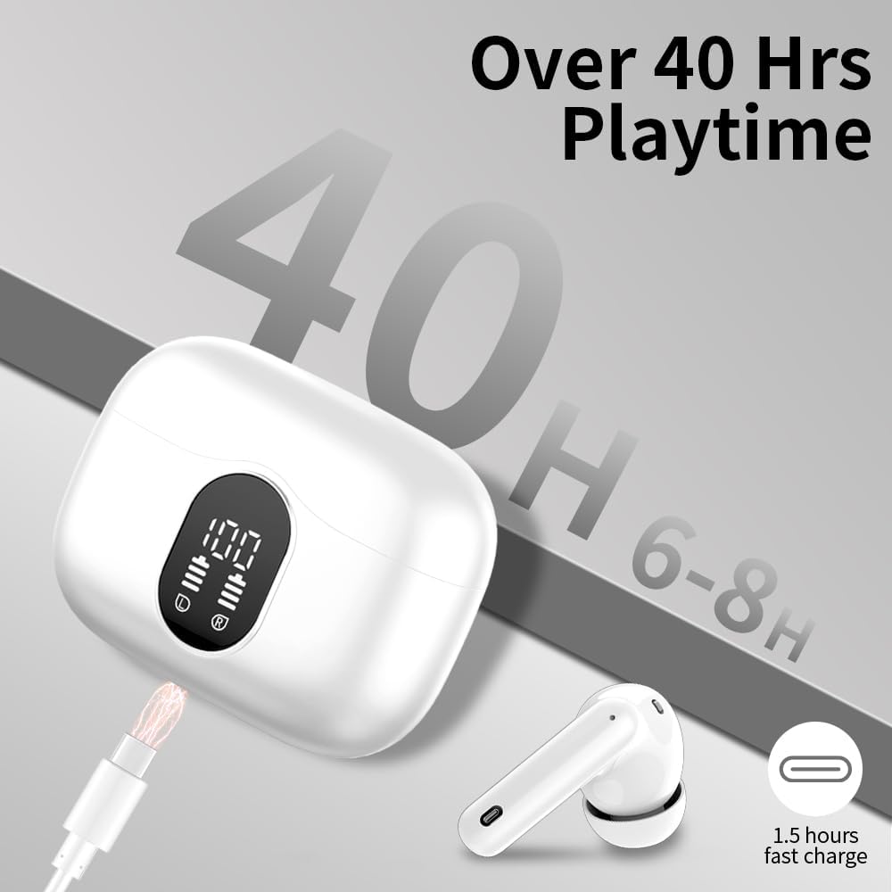 Thumbnail 6 de Btootos Bluetooth Kopfhörer In-Ear, 40 Std Akkulaufzeit