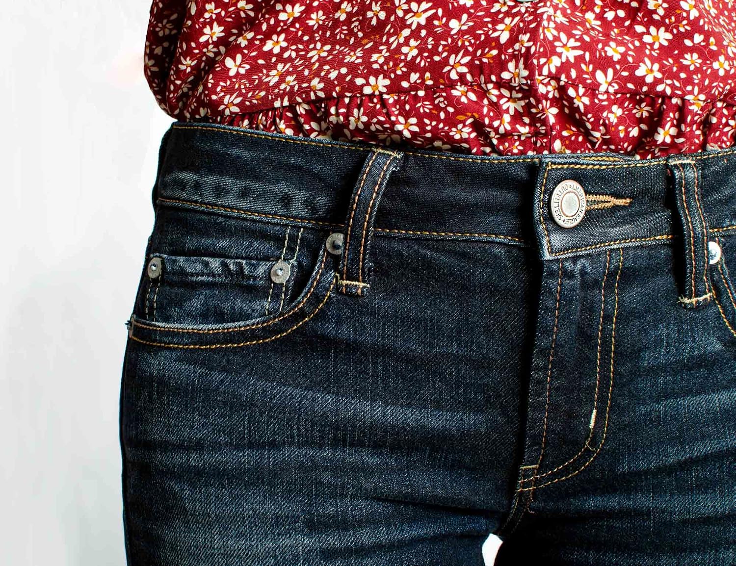 Detalle de MAGIC SELECT Vaqueros de Campana azul oscuro