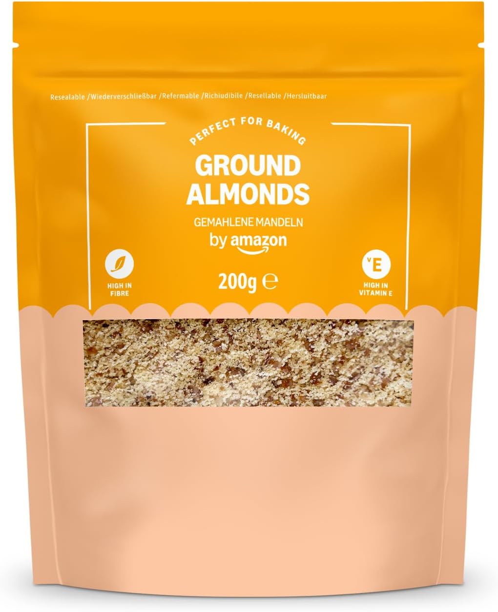 Thumbnail 3 de Amandes Moulues by Amazon – 200 g, paquet de 5