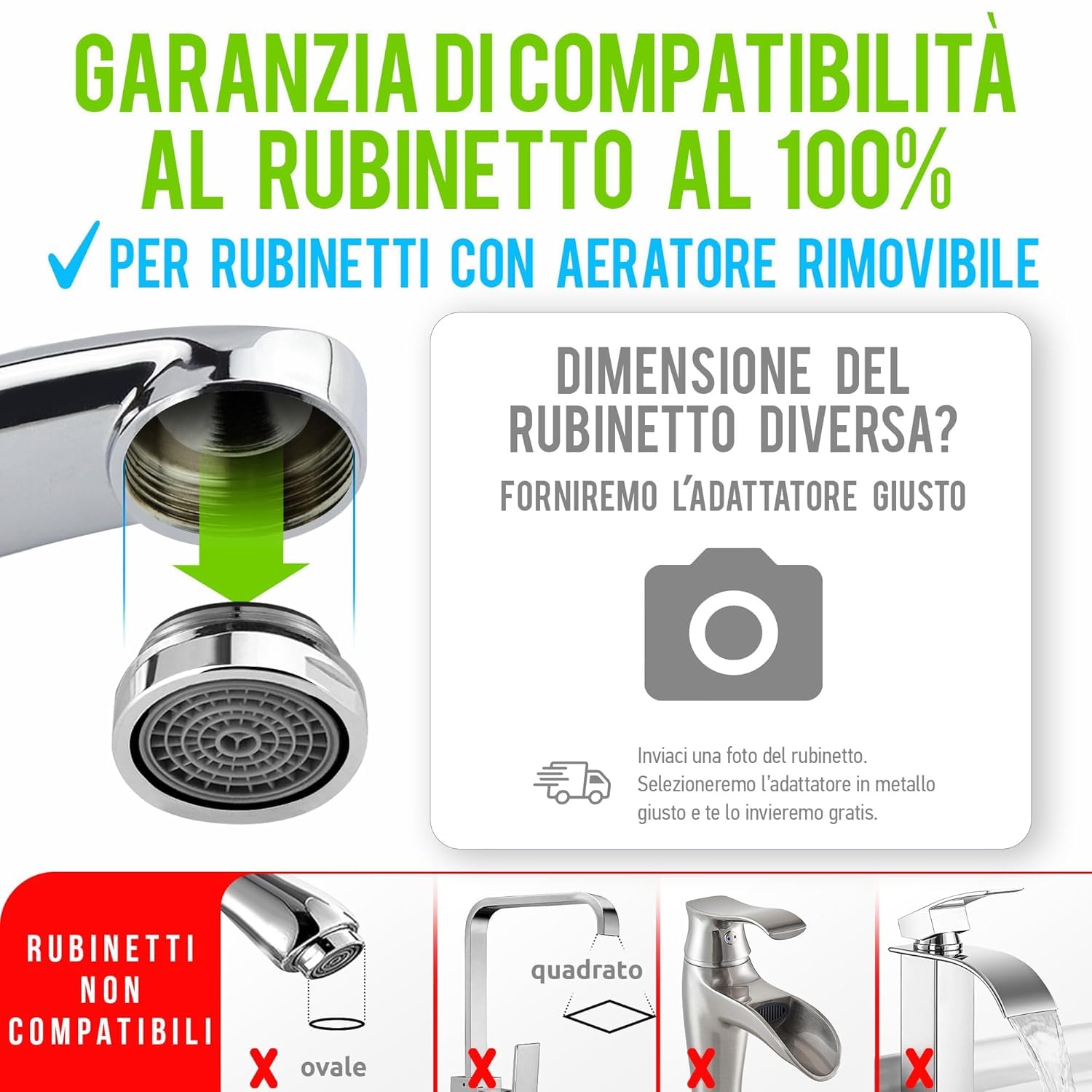 Thumbnail 2 de GEYSER EURO (3000L) Filtro Acqua Rubinetto Aragon – riduce Cloro e impurità, adattatori inclusi