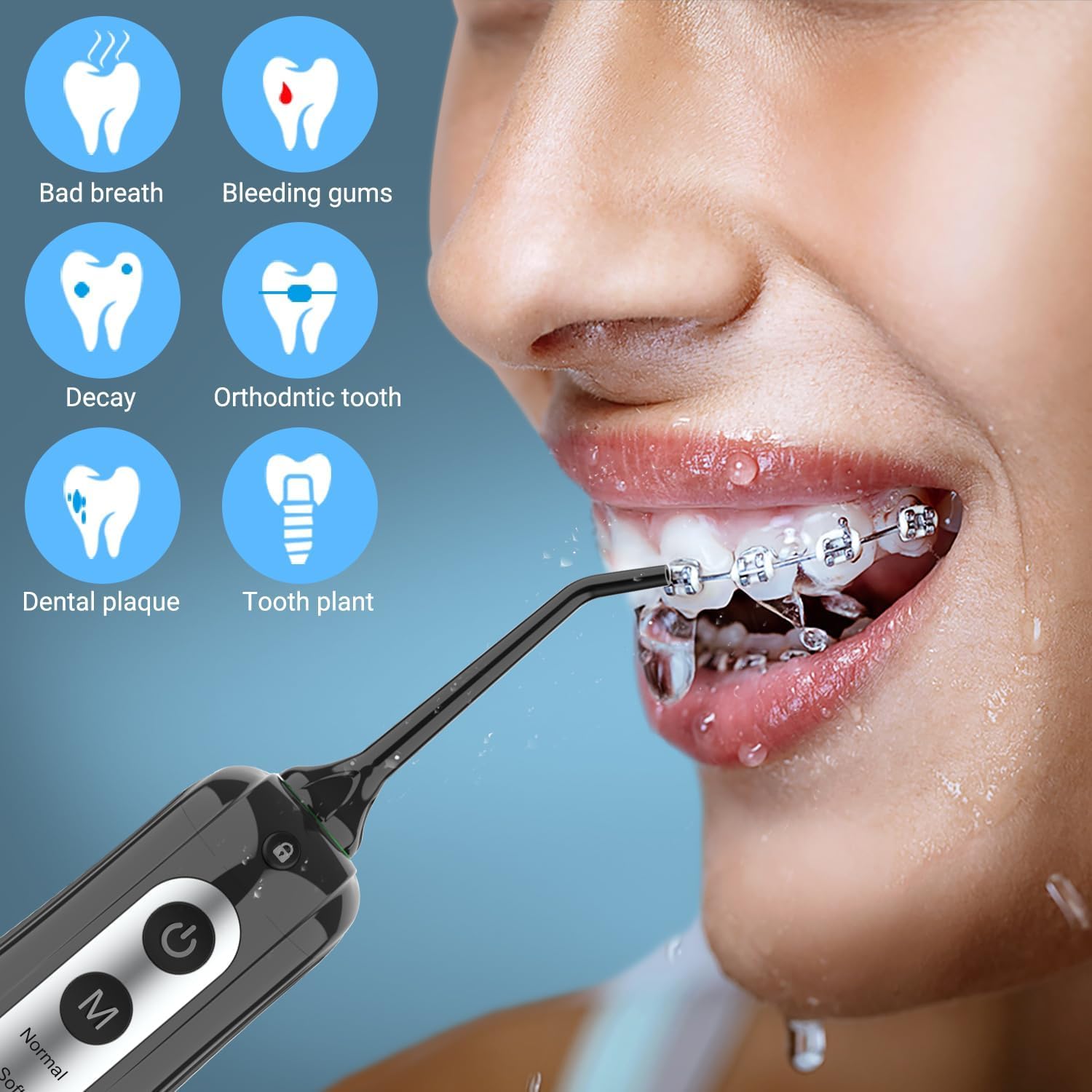 Detalle 2 de INSMART Professional Water Flosser 300ml 💧🦷
