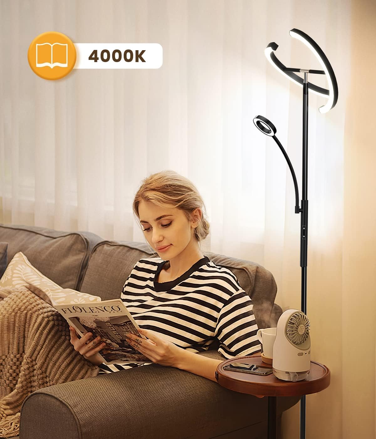 Detalle 2 de ANTENLICHT LED Stehlampe Dimmbar 20 W