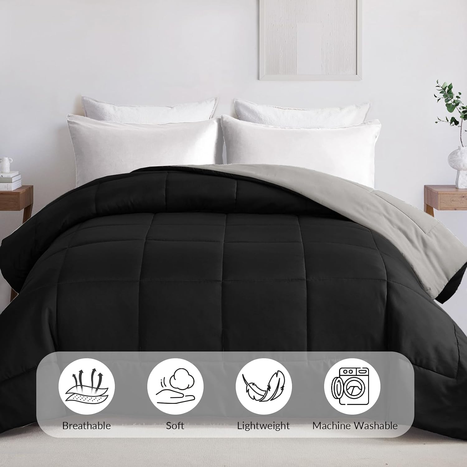 Detalle de Reversible duvet 7.5 tog, 200 x 200 cm
