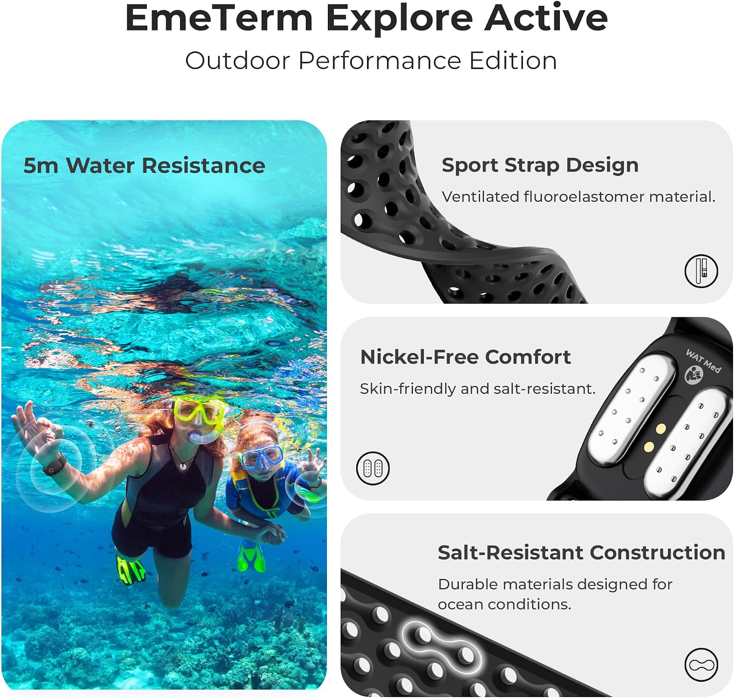 Thumbnail 1 de EmeTerm Explore Active FDA-Cleared Anti-Nausea Wristband