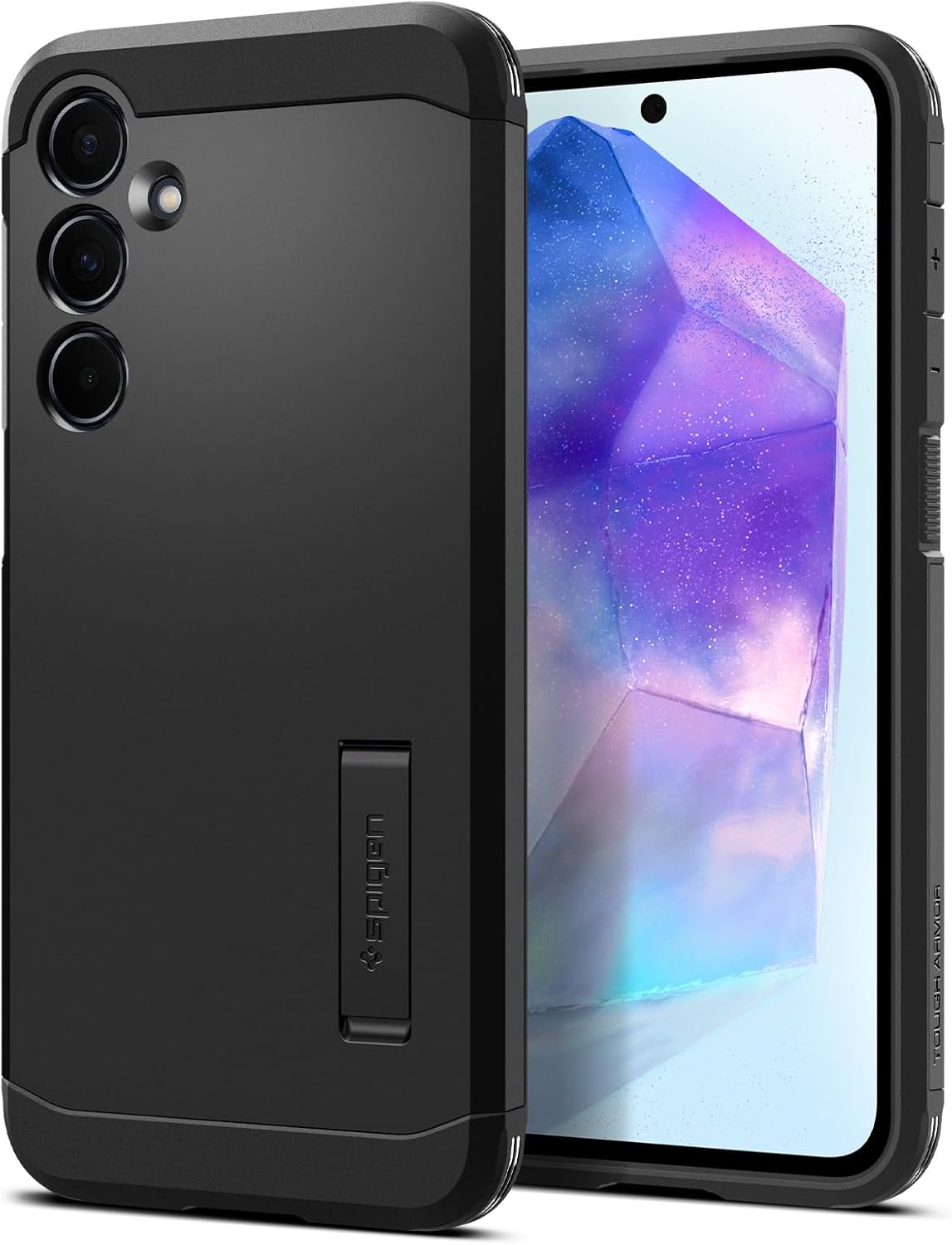 Spigen Cover Tough Armor per Samsung Galaxy A55 5G in nero