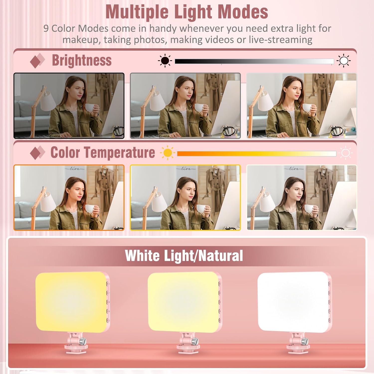 Detalle de ALTSON 60 LED Selfie Light 2200mAh 🔦
