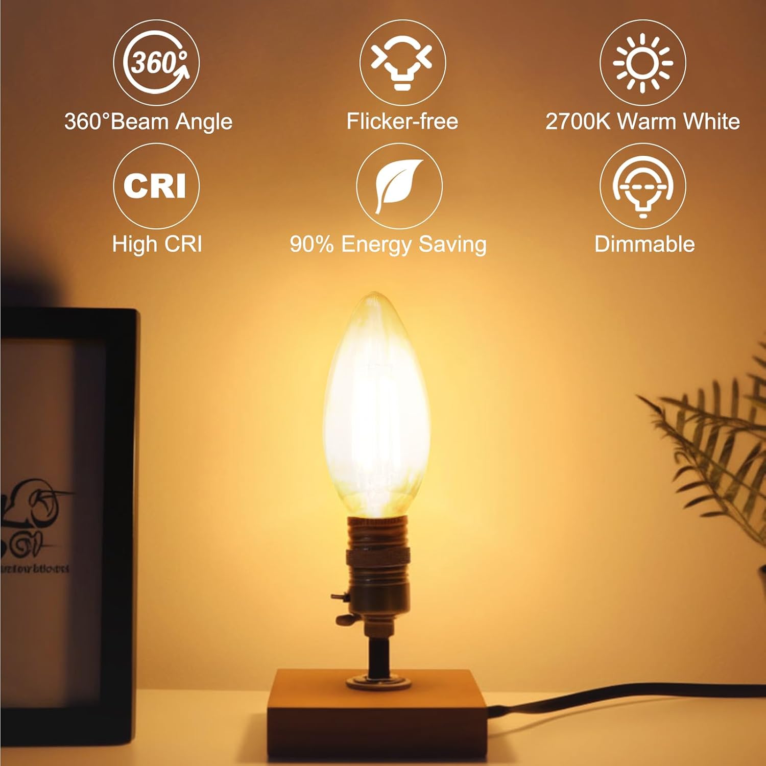 Thumbnail 4 de BRIMAX E14 LED Candle Bulb 6W dimmable 2700K
