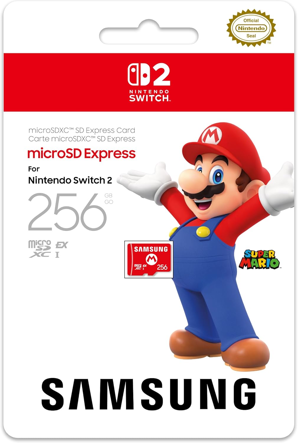 Detalle de 256 GB Samsung microSD Express Card – Nintendo Edition