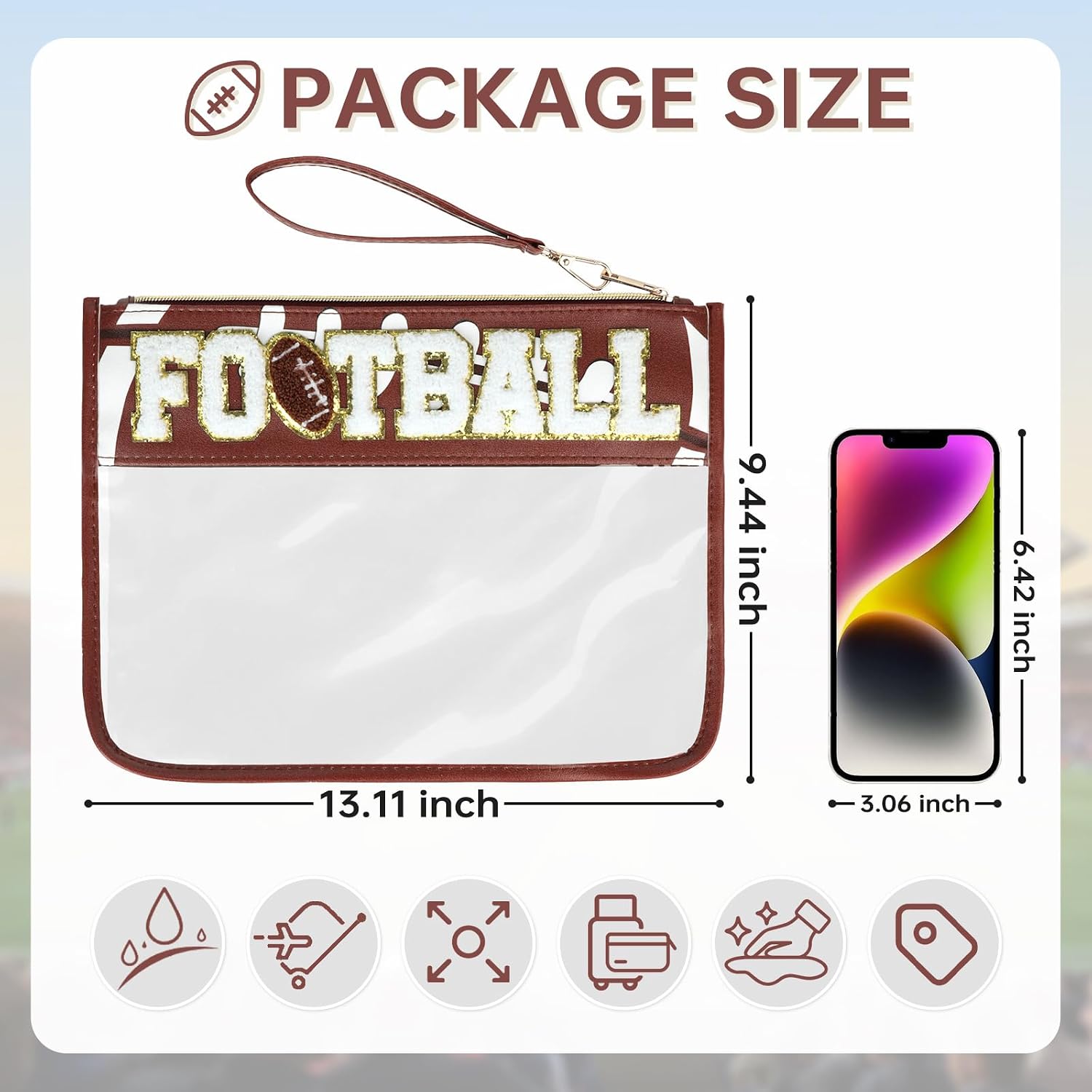 Detalle de Clear Zipper Pouch, Nylon and PVC