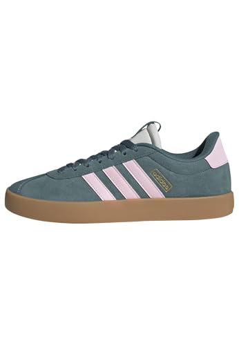 Detalle de adidas Mujer VL Court 3.0 Shoes (Preloved) Teal/Clear Pink/Gold Metallic — guía de compra