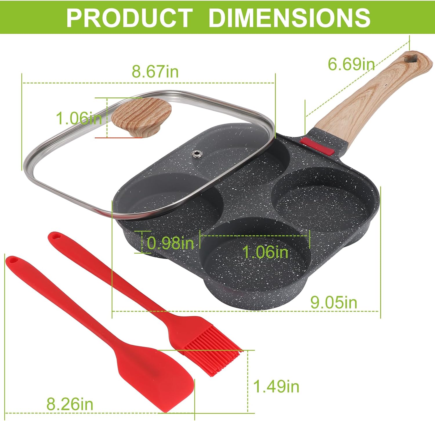 Thumbnail 1 de Egg Pan with Four-Cup Design