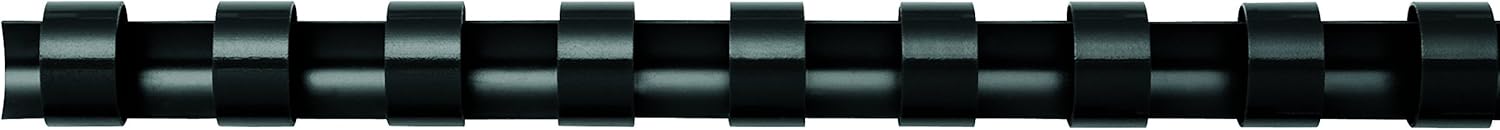 Fellowes 5347705 — Pack de 100 Anneaux plastiques 19 mm noir pour documents A4