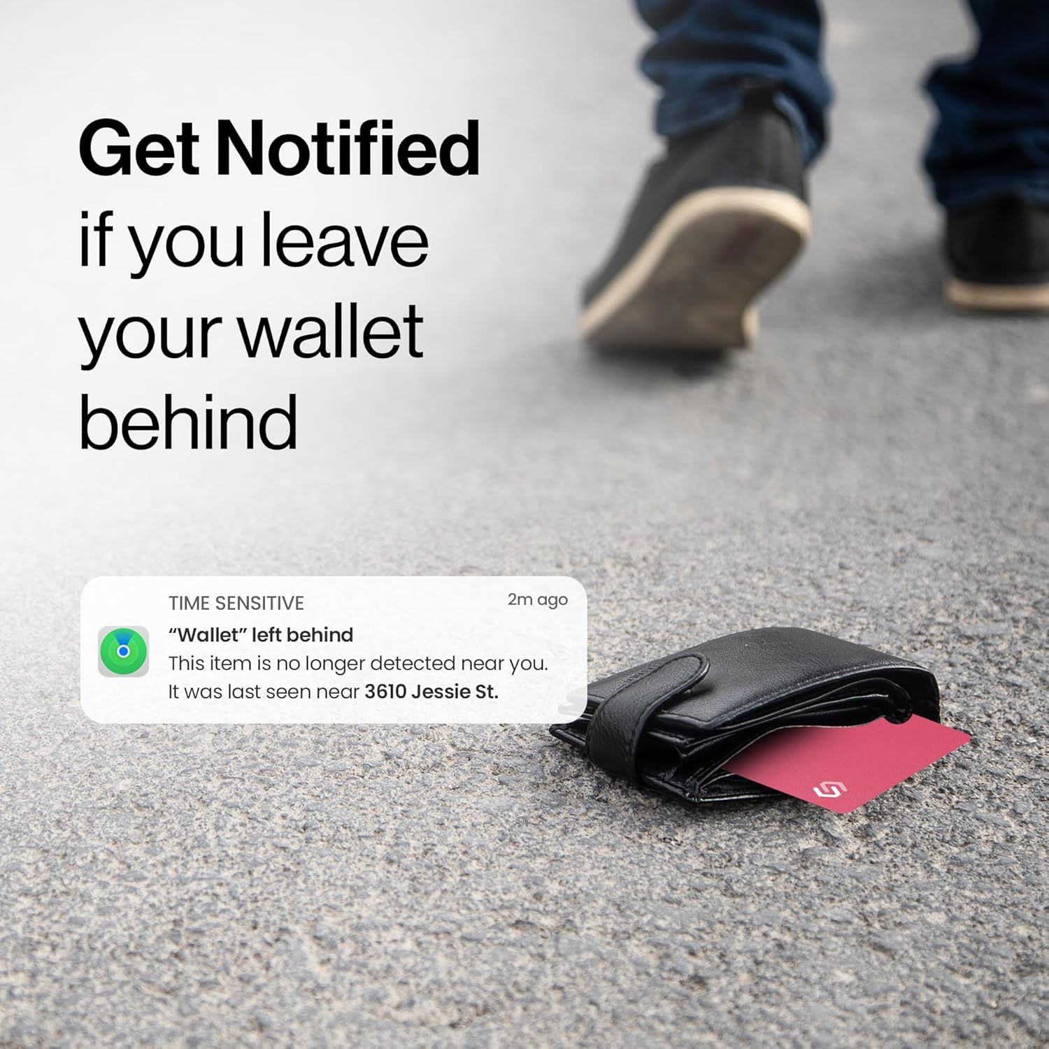 Thumbnail 4 de SPOTMINDERS Apple MFi Certified Credit Card Wallet Tracker PRO (Pink) — iOS Only, Apple Find My