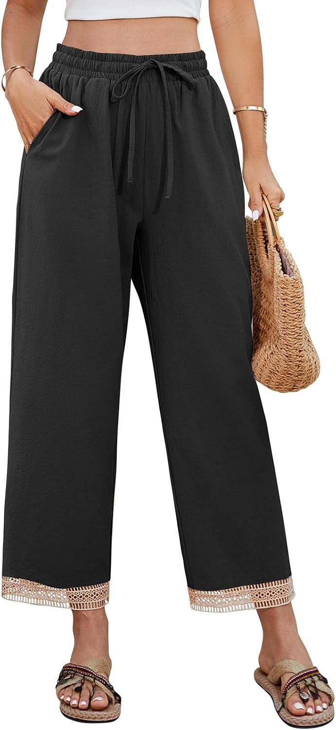 UMIPUBO Damen Sommerhose 7/8 aus Baumwolle – leicht, luftig und elastisch