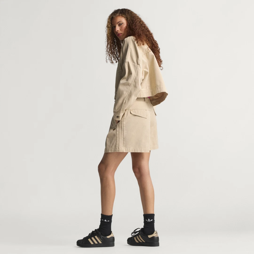 Thumbnail 2 de Adidas CHAQUETA DEPORTIVA CANVAS beige