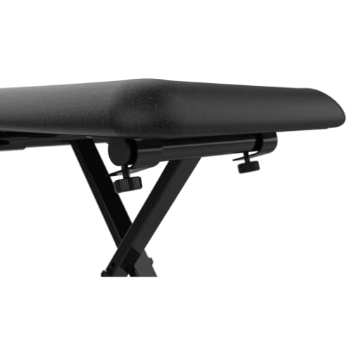 Detalle de Audibax KB100B: Banco plegable para piano tecleado con altura regulable y alta comodidad