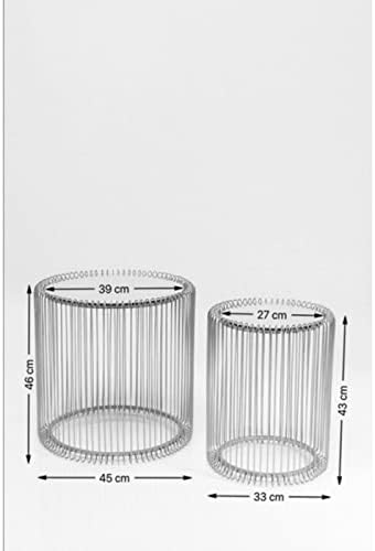 Thumbnail 2 de Kare Design Mesa Auxiliar Wire Negro - Set de 2, 46x45x45 cm
