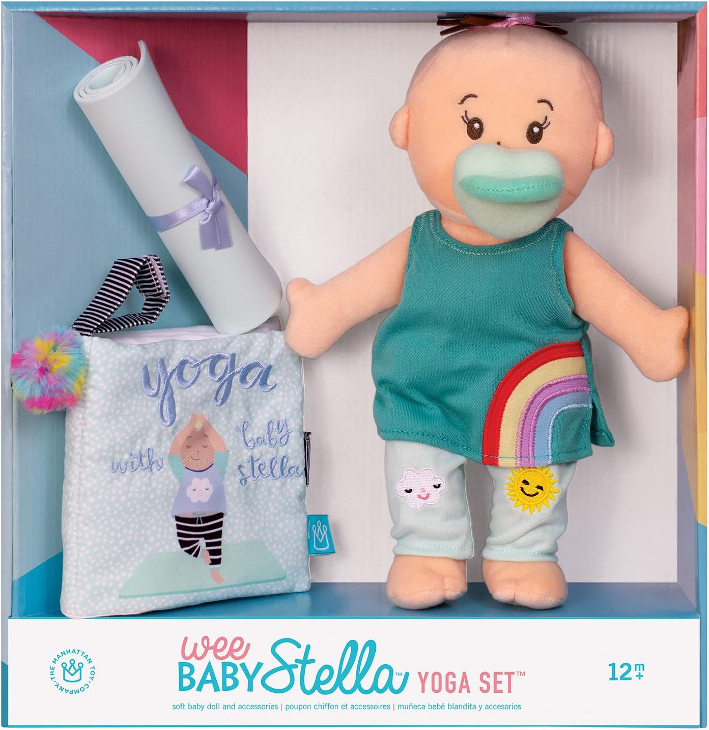 Detalle de Manhattan Toy Wee Baby Stella – miękka lalka z zestawem do jogi