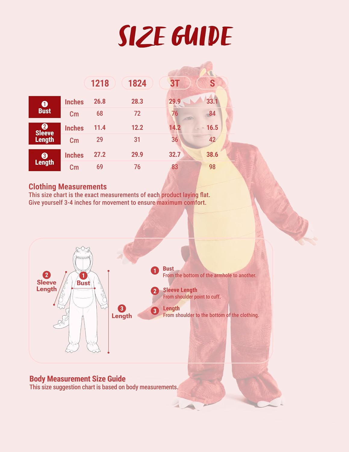 Thumbnail 6 de Spooktacular Creations Kids' Dinosaur Costume, Polyester