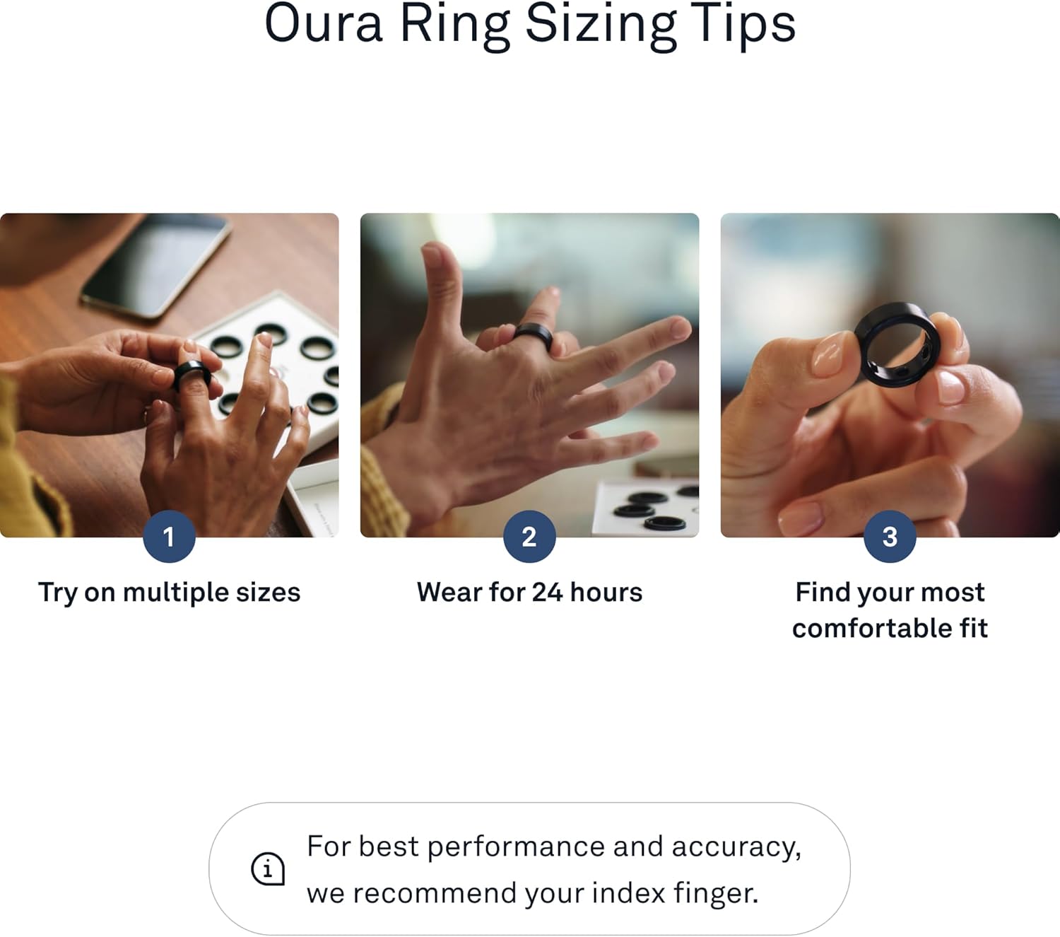 Thumbnail 6 de Oura Gen3 Heritage Smart Ring (Size 7, Black) for sleep, heart rate and fitness tracking