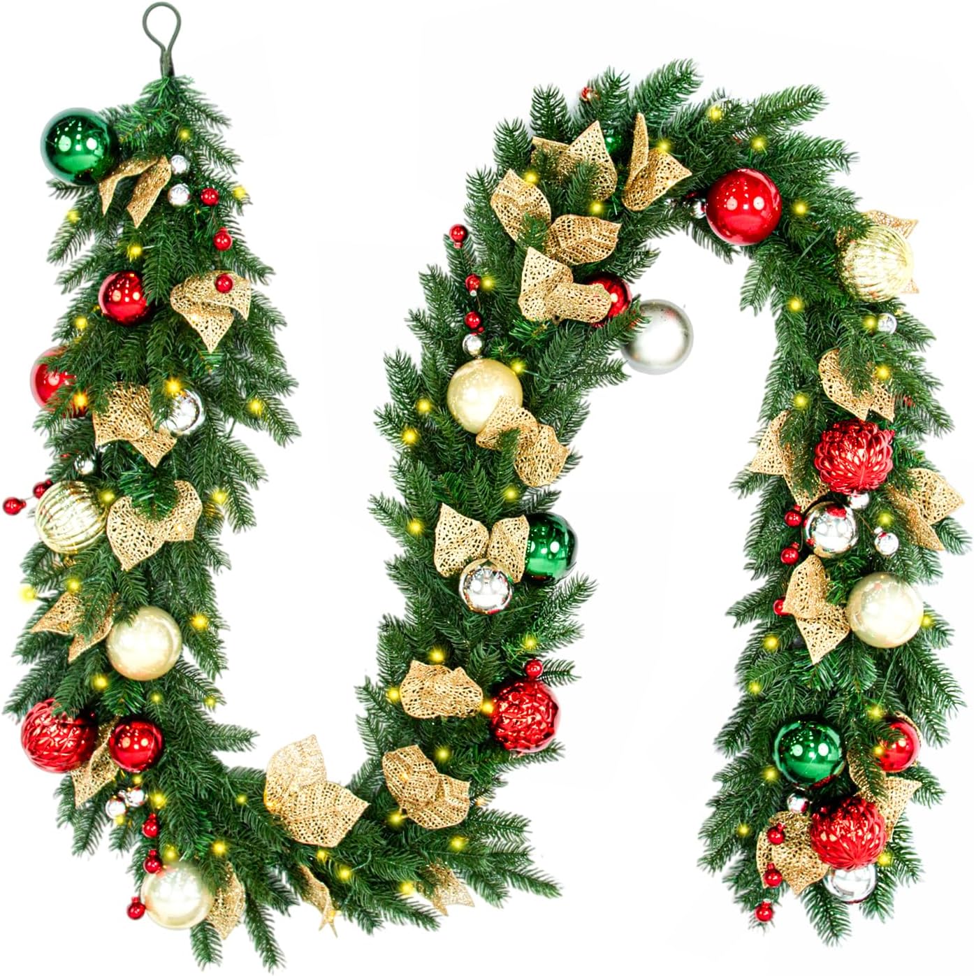 Detalle de Hykolity Christmas Garland 9 ft