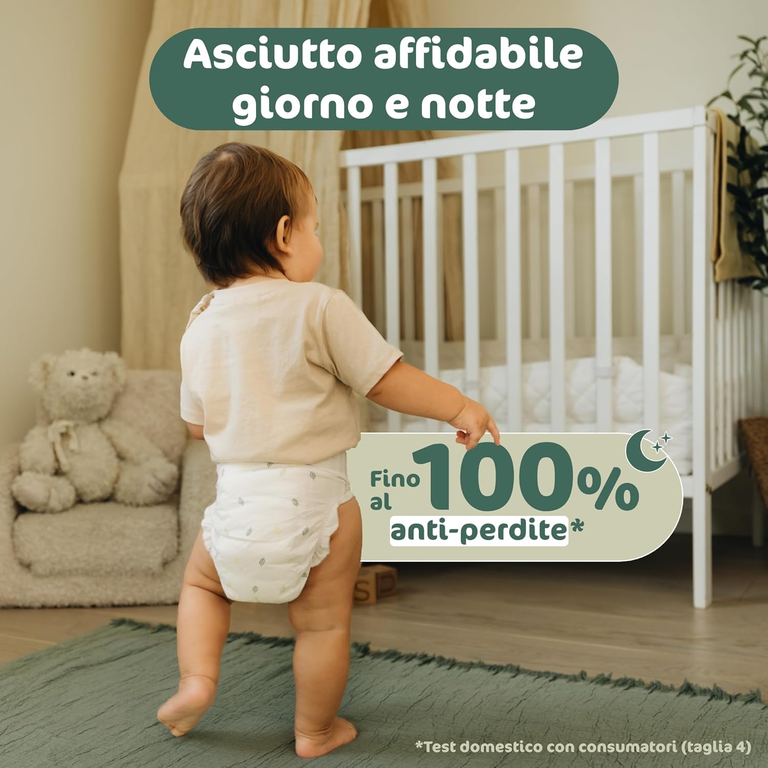 Thumbnail 1 de Naty BioEmbrace Pannolini per Bambini – Taglia 4 (7–18 kg), 88 pz