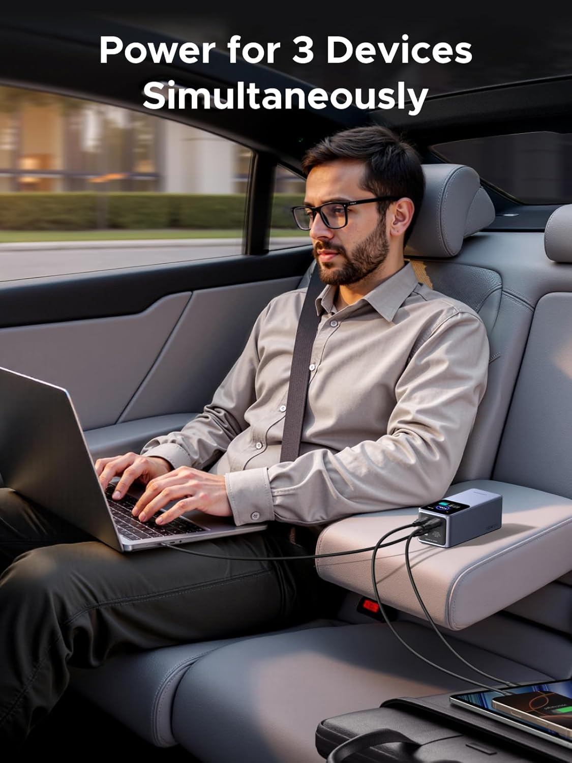 Thumbnail 6 de UGREEN Nexode 20000mAh Power Bank (130W fast charging, 3 ports) with digital display