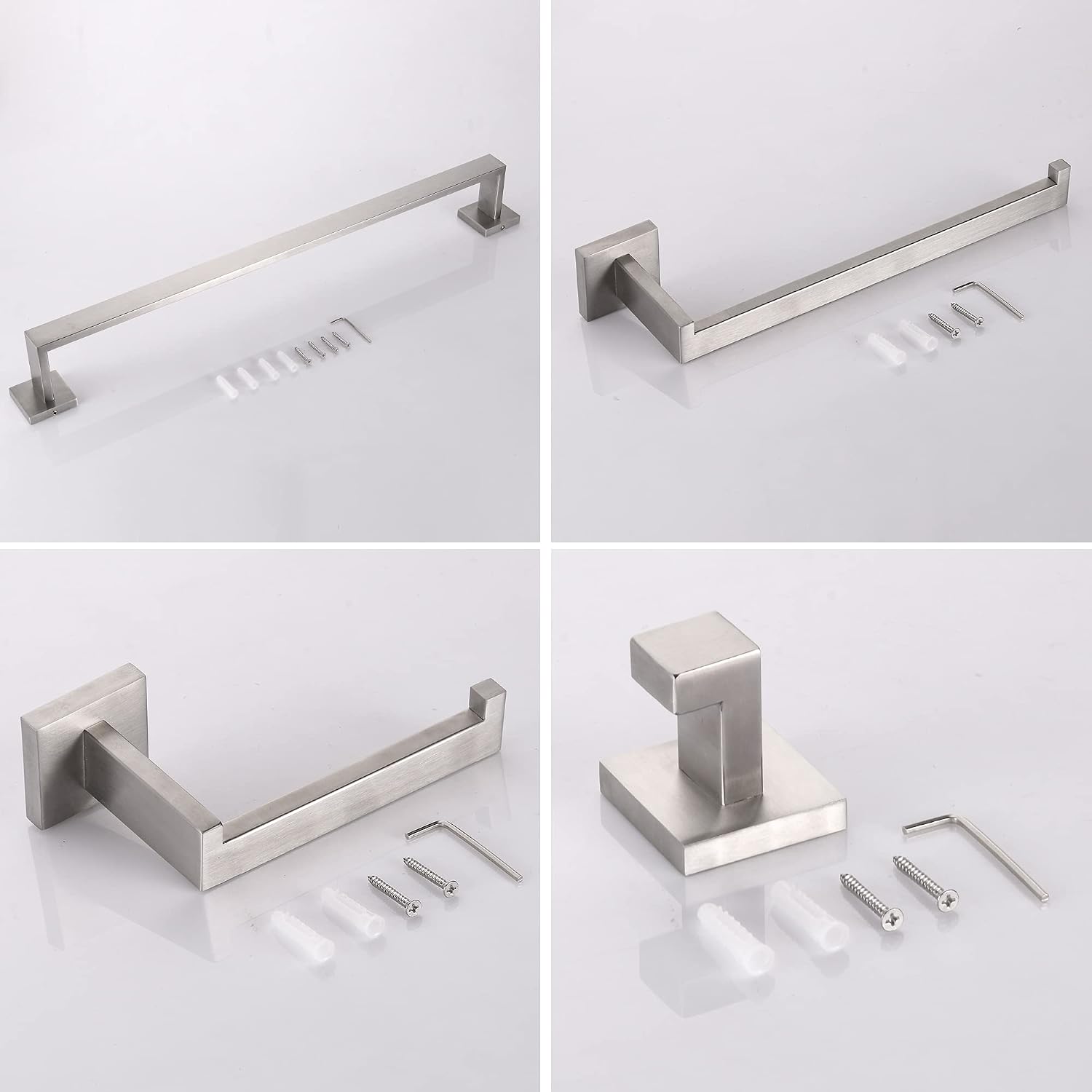 Thumbnail 6 de DUFU Portasciugamani set 40cm in acciaio inox