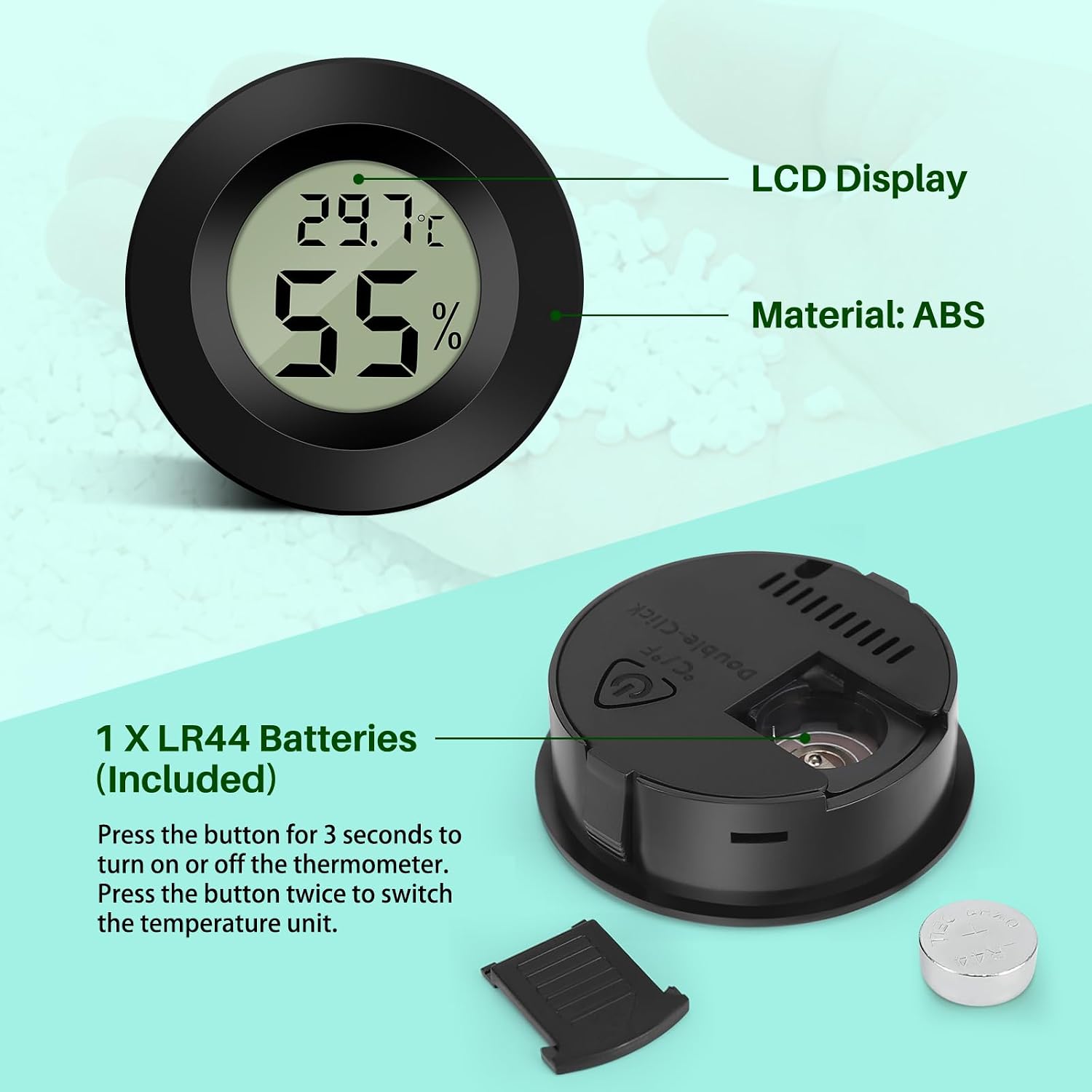 Thumbnail 5 de Thlevel Humidity Meter Sensor Thermometer 3 Pack 📏