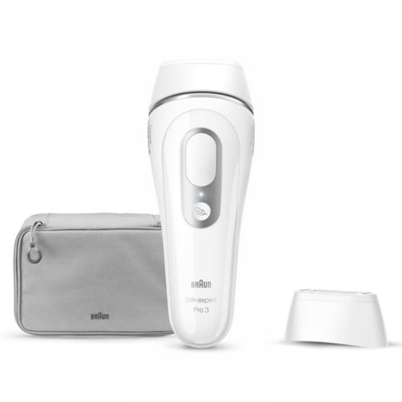 Braun Silk-expert Pro 3 PL3020 IPL con funda: depilación en casa con ajuste automático Skin Pro