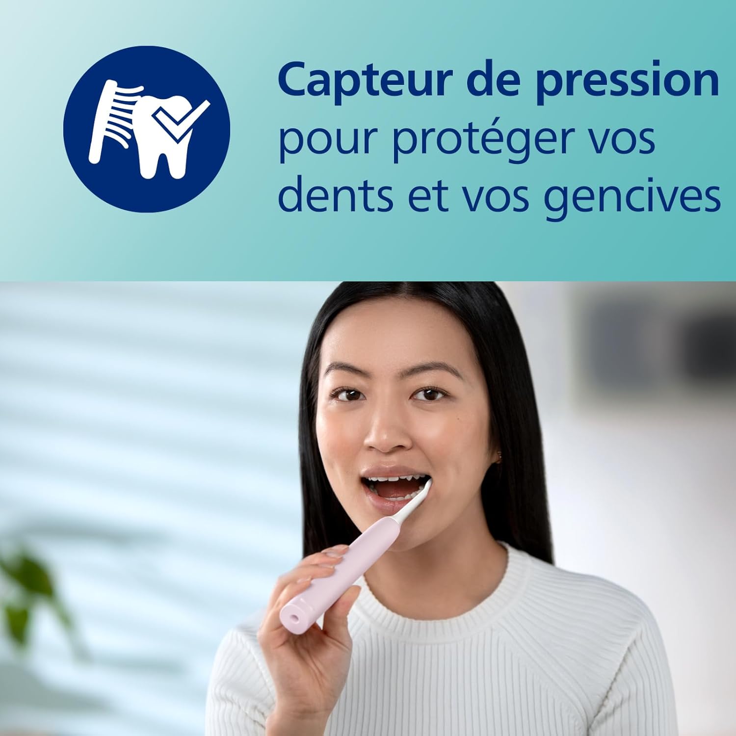 Thumbnail 3 de Philips Sonicare 3100 HX3673/11 – Brosse à dents électrique sonic rose pastel avec capteur de pression et minuterie