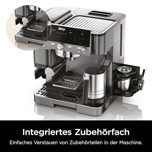 Thumbnail 2 de Ninja Luxe Café Premier 3-in-1-Kaffeemaschine mit Mahlwerk & Aufschäumer – Gunmetal