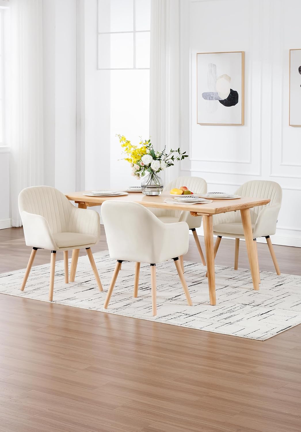 Detalle 2 de WOLTU BH95cm-2 Sillas comedor terciopelo 2 unidades