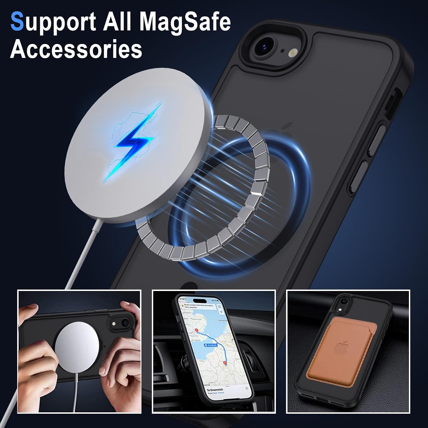 Detalle 2 de XTCASE Funda Magnética para iPhone SE 2020/2022 1500g